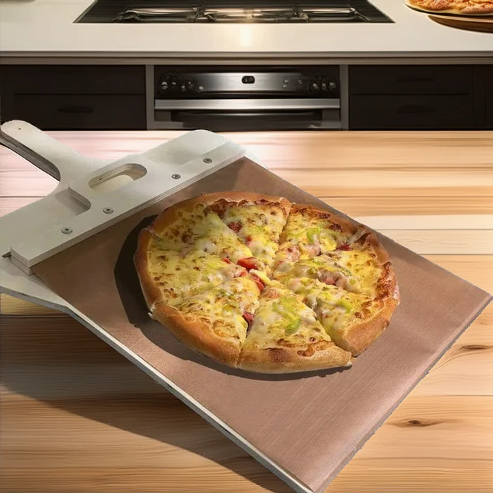 Tuzwa Wooden Pizza Peel – 14 x 16 Inch Pizza Paddle with 10 Inch Handle & Beveled Edge for Oven, Grill & Pizza Stone