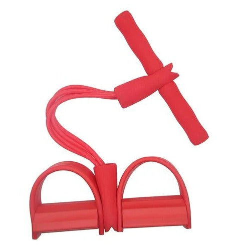 Tuzwa Pedal Resistance Band for Working Out – Multipurpose Exercise Band with Foot Pedals for Sit-Ups, Arms, Legs & Full-Body Home Workouts