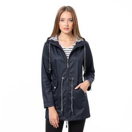 Long Hooded Raincoat, Womens Rain Jacket – image 5