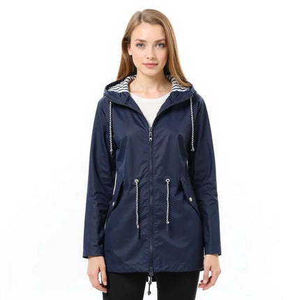Long Hooded Raincoat, Waterproof Jacket – image 6