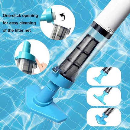 Cordless Pool Vacuum Cleaner, Rechargeable Pool Cleaner with 3 Brush Heads – image 5