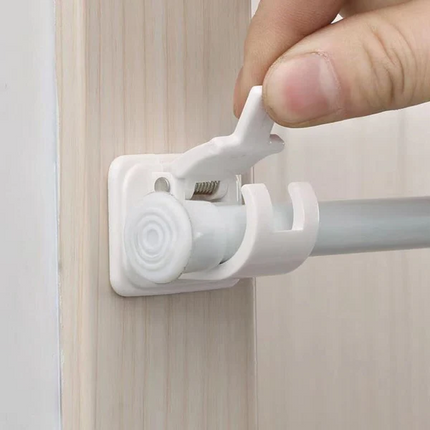 No Drill Curtain Rod Brackets, Self Adhesive Curtain Rod Holders – image 6