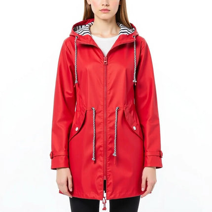 Long Hooded Raincoat, Elegant Mackintosh Coat for Women – image 7