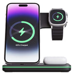 Tuzwa 3-in-1 Wireless Charging Station – Multi-Device Charger Dock for iPhone, Watch & AirPods with Simultaneous Charging & Overcharge Protection