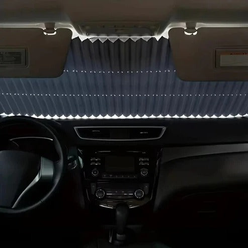 Tuzwa Retractable Car Sunshade – Adjustable 59–79" Vehicle Sun Shade with Lightweight 0.88 lb Design for Interior Sun Protection