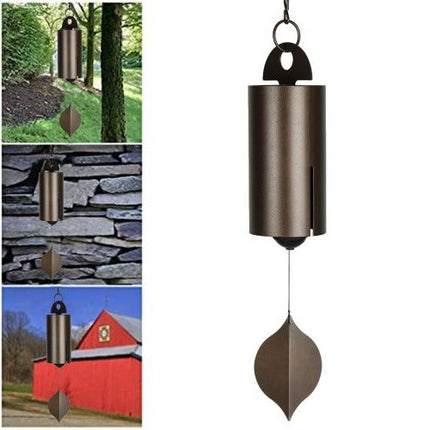 Wind Bell, Metal Wind Chime with Wooden Clapper, Deep Tone Wind Chime for Garden Decoration and Porch, Entryway Decor