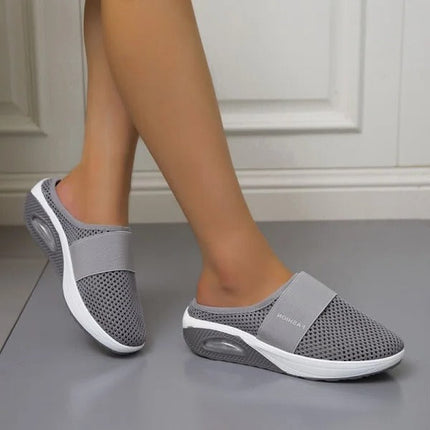 Non Slip Shoes, Slip On Comfort Shoes with Mesh Upper for Walking