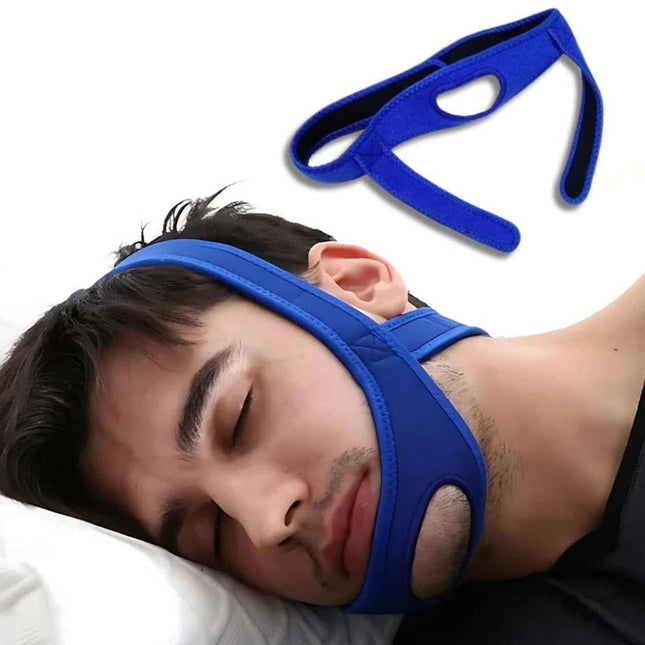 Chin Strap for Snoring, Snoring Remedy for Mouth Breathing, Adjustable Neoprene Jaw Strap for Sleep