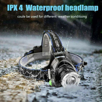 Rechargeable Headlamp, LED Headlamp Flashlight with Zoom – image 8