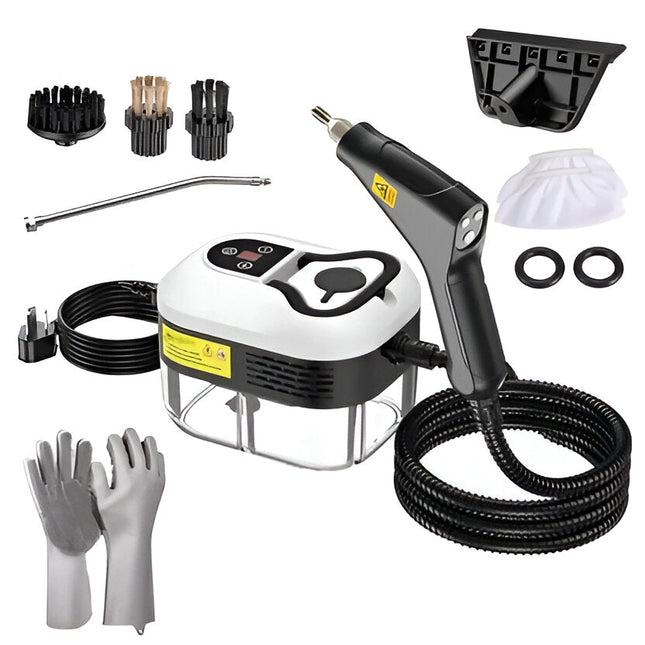 Handheld Steam Cleaner, High Pressure Steam Cleaner for Car Interior, Portable Steam Cleaner with 5 Brush Heads
