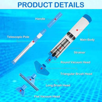 Cordless Pool Vacuum Cleaner, Pool Accessories for Spa – image 10