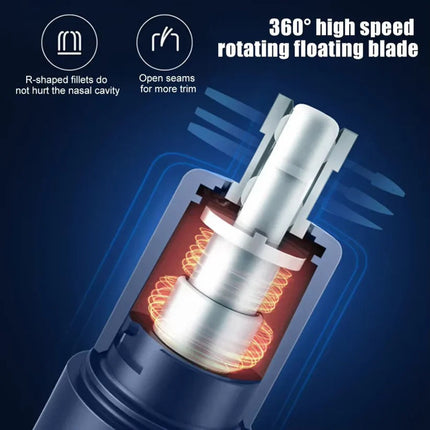 Rechargeable Electric Nose Trimmer with Dual Edge Blades – image 10