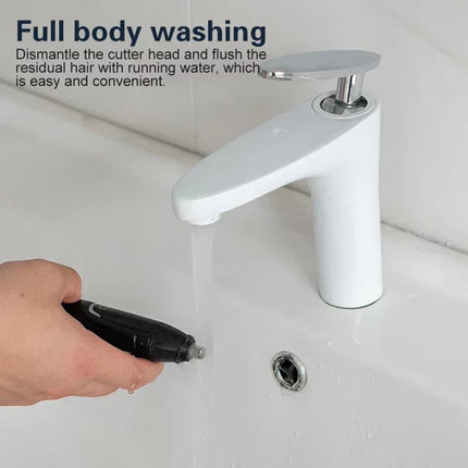 Rechargeable Electric Nose Trimmer with Dual Edge Blades, Nose Hair Trimmer – image 8