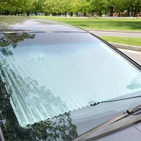 Tuzwa Retractable Car Sunshade – Adjustable 59–79" Vehicle Sun Shade with Lightweight 0.88 lb Design for Interior Sun Protection