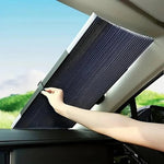 Tuzwa Retractable Car Sunshade – Adjustable 59–79" Vehicle Sun Shade with Lightweight 0.88 lb Design for Interior Sun Protection