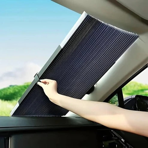 Tuzwa Retractable Car Sunshade – Adjustable 59–79" Vehicle Sun Shade with Lightweight 0.88 lb Design for Interior Sun Protection