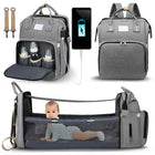 Diaper Bag Backpack with USB Charging Port, Multi Compartment Diaper Backpack with Padded Straps, Parent Backpack (2)