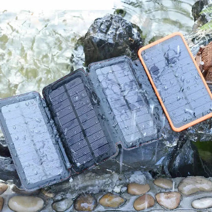 Portable Power Bank, Solar Battery Charger with Flashlight