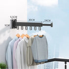 Clothes Drying Rack Wall Mounted, Wall Mount Towel Rack for Bathroom