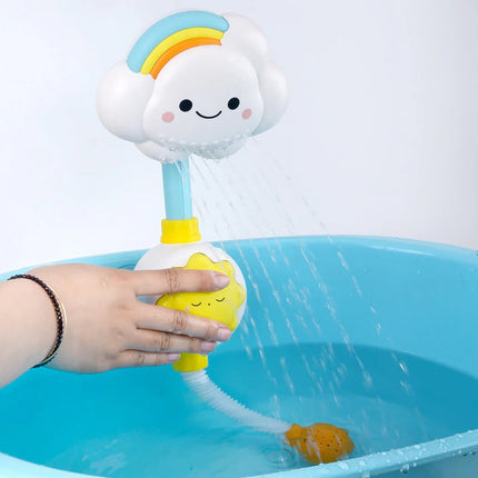 Baby Bath Toy Cloud Shower Head, Interactive Infant Bath Toy