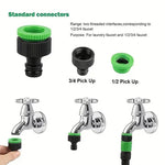 Tuzwa Expandable Garden Hose – 3X Flexible Water Hose with 7-Pattern Spray Nozzle, Flow Control & 25–200 Ft Length Options