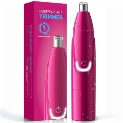 Nose Hair Trimmer, Rechargeable Electric Nose Trimmer with Dual Edge Blades