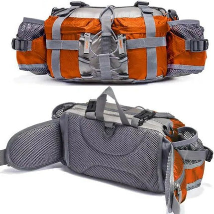 Outdoor Sports Waist Bag with 2 Bottle Holders, Hiking Waist Pack with Padded Back – image 4
