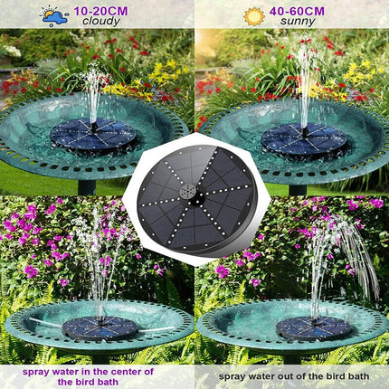 Pond Fountain with 60 LED Lights, Garden Fountain with 8 Water Spray Patterns – image 5