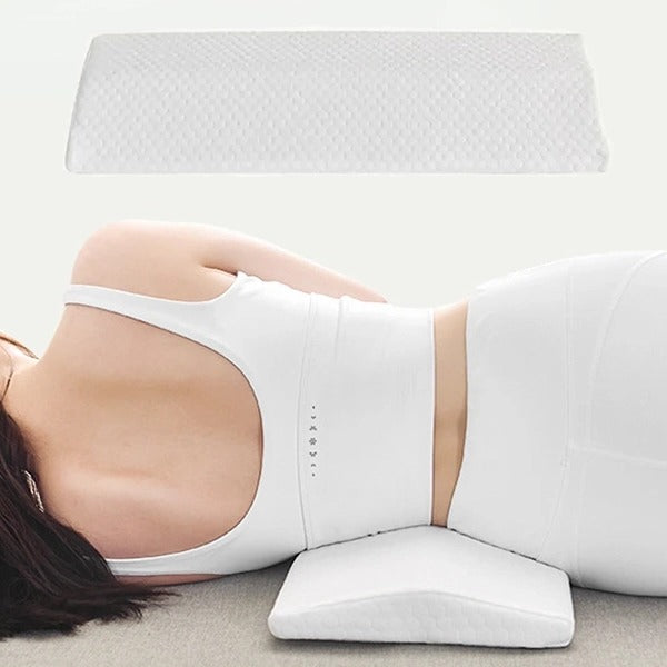 Lumbar Support Pillow for Sleeping, Pillow for Lower Back Pain, Ergonomic Posture Pillow with Breathable Mesh Cover