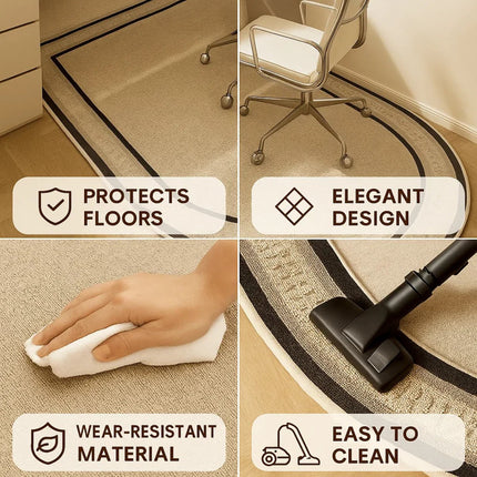 Office Chair Mat for Hardwood Floors, Non Slip Floor Protector Mat for Gaming – image 13