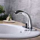 Bathroom Sink Faucet with Sensor, Touchless Faucet Motion Activated for Hands Free Use, Brass Faucet with Chrome Surface