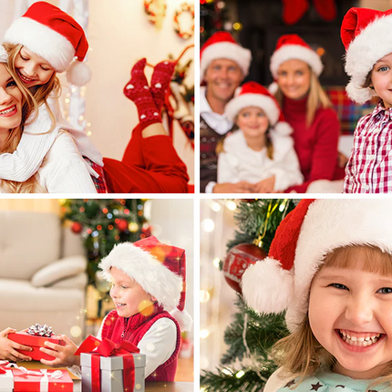 Santa Hat with LED Light, Light Up Christmas Hat for Adults and Kids – image 8