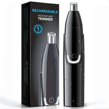 Nose Hair Trimmer, Rechargeable Electric Nose Trimmer with Dual Edge Blades, Washable Cordless Ear Hair Trimmer
