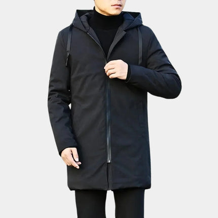 Long Mens Overcoat for Formal and Office Wear