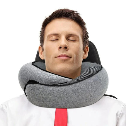 Memory Foam Pillow for Travel, U Shaped Neck Pillow with Chin Support – image 12