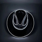 Light Up Cowboy Hat with LED Lights for Adults, Glowing LED Cowboy Hats with Lighted Brim