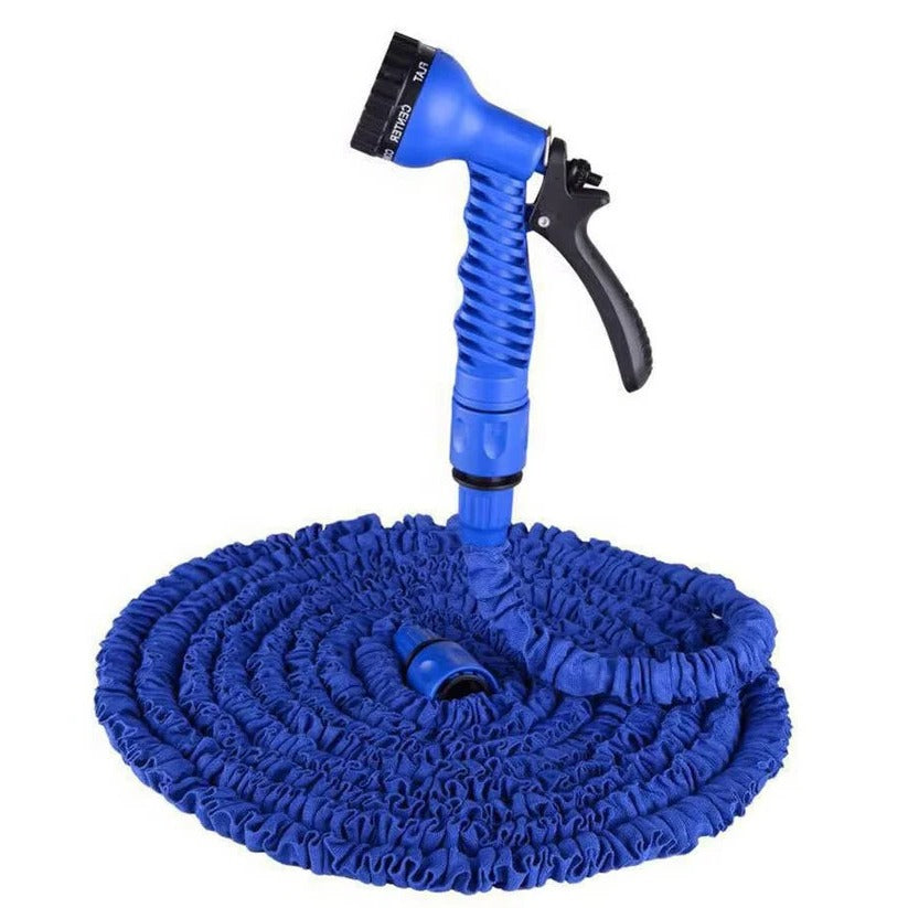 Tuzwa Expandable Garden Hose – 3X Flexible Water Hose with 7-Pattern Spray Nozzle, Flow Control & 25–200 Ft Length Options