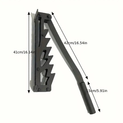 Wall Mounted Firewood Kindling Splitter, Manual Log Splitter with Adjustable 180 Degree Handle for Indoor and Outdoor Wood Splitting