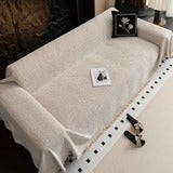 Couch Cover Non Slip, Herringbone Stripe Sofa Cover with Water Resistant Face – image 4