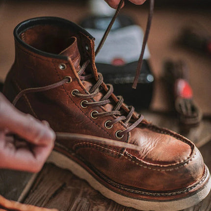 Waterproof Work Boots for Men, Full Grain Leather Goodyear Welt Boots for Hunting and Work – image 5