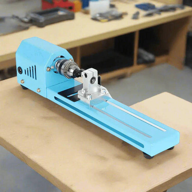Wood Lathe Machine, Mini Lathe with 7 Speeds, Benchtop Wood Turning Lathe for Beads, Woodworking Tools