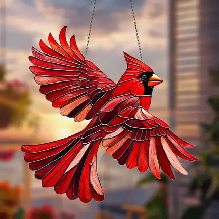 Stained Glass Suncatcher, Gift for Bird Lover