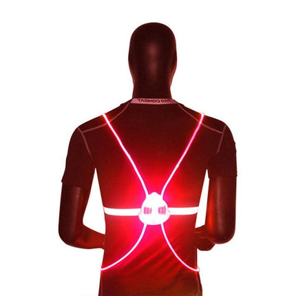High Visibility Vest with LED Lights, Reflective Running Vest with Lights for Night Walking, Hi Vis Vest for Cycling