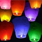 Colorful Paper Lanterns, Biodegradable Decorative Lanterns for Weddings and Birthdays, Glowing Lantern Decorations