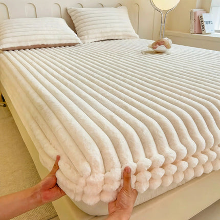 Deep Pocket Fitted Sheet Set, Thick Weave, Pillow Covers – image 7
