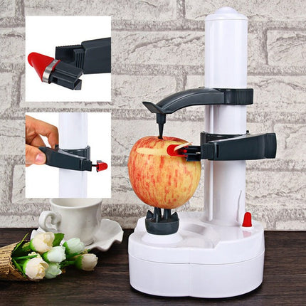 Electric Peeler for Fruit and Vegetable, Stainless Steel Vegetable Peeler with 2 Spare Blades – image 4