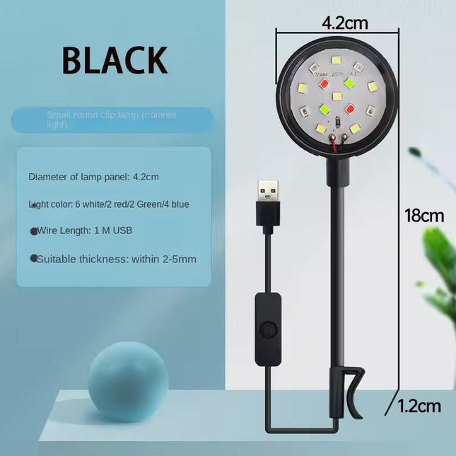 LED Aquarium Light, Clip On Fish Tank LED Light with Gooseneck