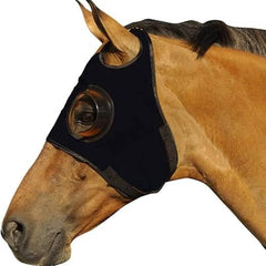 Horse Blinders Quarter Cup Stretchable Fabric with Velcro Closure, Horse Blinker Hood Blocks Side Vision, Horse Tack