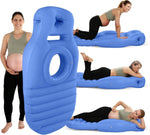 Tuzwa Inflatable Pregnancy Pillow – 65" Maternity Support Pillow with Dual Air Chambers, Adjustable Firmness & Compact Deflatable Design