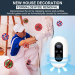 Tuzwa Plug-In Ozone Generator for Odor Treatment – 200mg/h, 4 Adjustable Modes, 215–430 Sq Ft Coverage & Filter-Free Design